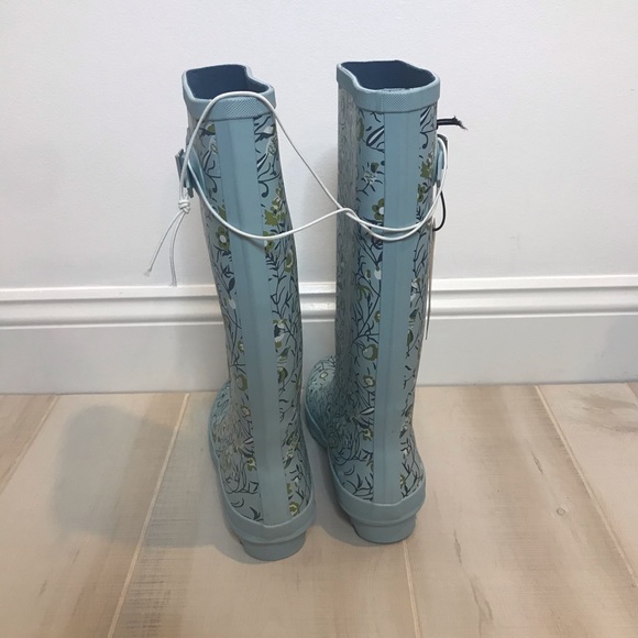 LAST 1! Smith & Hawken Tall Garden Rain Boots Blue - Picture 2 of 7